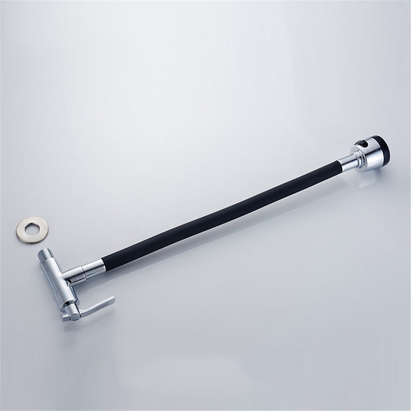 BOiROO Bathroom Basin Sink Faucet 360 Degree Rotatable Spout Single Handle Single Cold Tap Wall Mounted