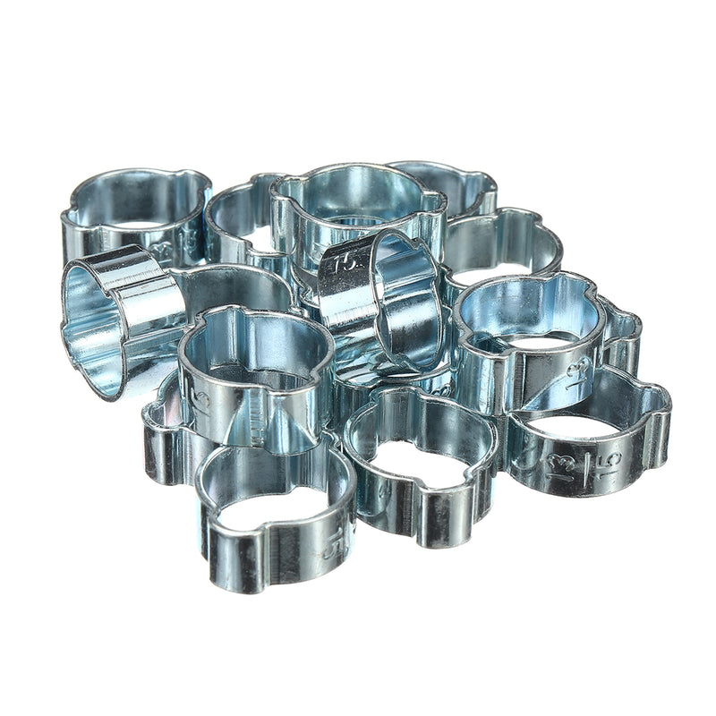 140Pcs 5-18mm Double Ear O Hydraulic Hose Fuel Clamp Sealing Pressure