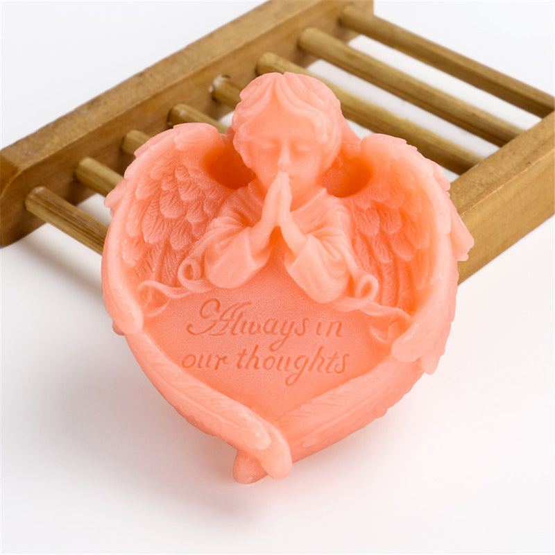 3D Fondant Cake Mold Silicone Baking Mould Angel Wing Decorating With Letters