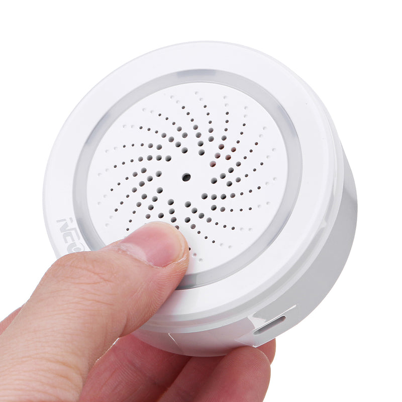2.4GHz White NEO WIFI Smart Home Temperature and Humidity Sensor APP Control