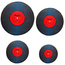 Music Vinyl Record Printed Round Carpet Soft Carpets For Living Room Anti-slip Rug Chair Floor Mat