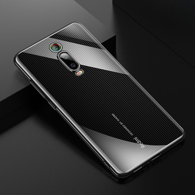 CAFELE Plating Shockproof Soft TPU Protective Case With Tempered Glass Screen Protector For Xiaomi Mi 9T / Xiaomi Mi9T Pro / Xiaomi Redmi K20 / Redmi K20 Pro