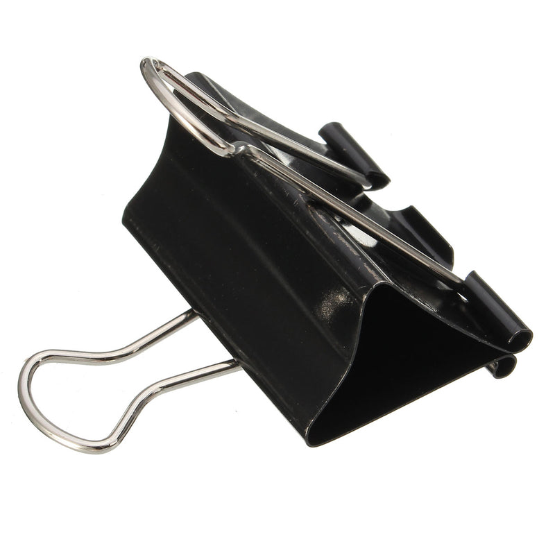 10Pcs Black Foldback Clips  Grip Clamps Filing Letter Elliot Folder 51mm
