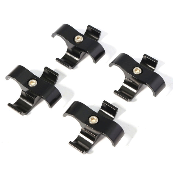 4pcs 13MM AN -6 SS Braided Tubing Clip Hose Clamp Fitting Adapter