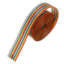 3pcs 5M 1.27mm Pitch Ribbon Cable 20P Flat Color Rainbow Ribbon Cable Wire Rainbow Cable