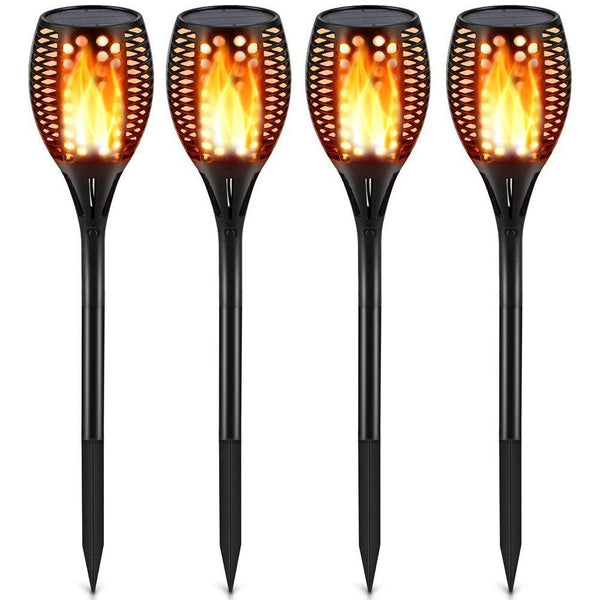 Solar Power 33 LED Torch Light Flickering Flame Outdoor Garden Yard Landscape Lamp