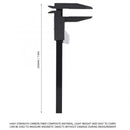 200mm Digital Ruler Digital Caliper Solar Power Carbon Fiber Ruler with 75mm Long Jaw Measuring Tool