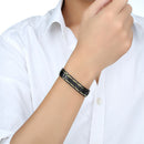 Black 316L Titanium Health Magnetic Bracelet Jewelry for Men
