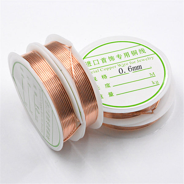 2-1.0mm Craft Beading Wire Red Copper Wire For Bracelet Necklace Jewelry DIY Accessories