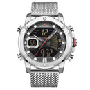 NAVIFORCE NF9172S Luminous Hand Full Steel Band Men Wrist Watch Date Display Quartz Watch