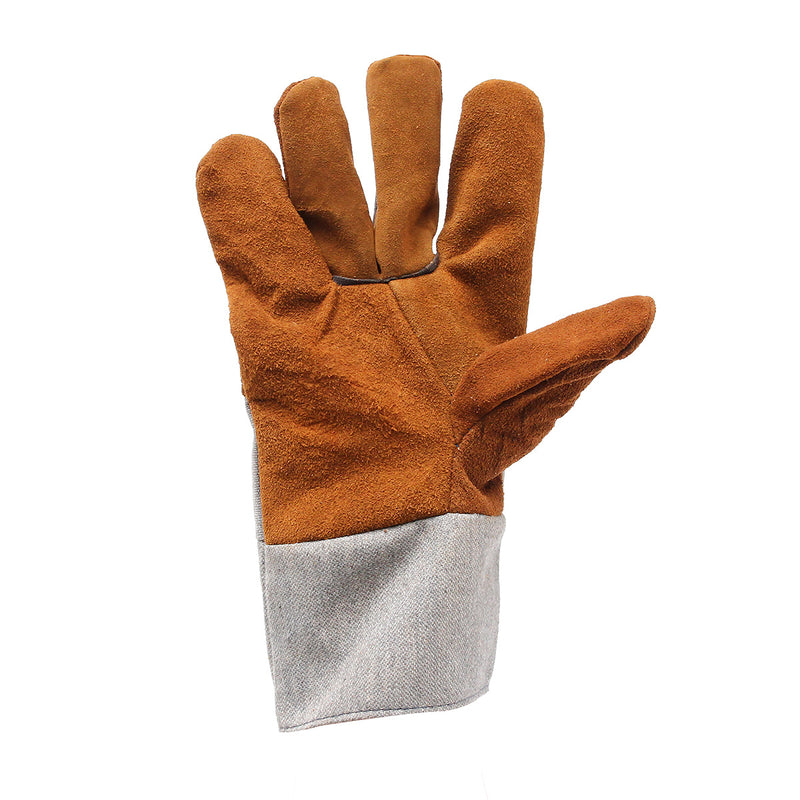 Welding Welders Work Soft Cowhide Leather Plus Gloves for Protecting Hand