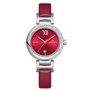 NAVIFORCE 5007 Crystal Casual Style Date Display Women Watch Leather Strap Quartz Watch