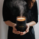 KCASA Creative USB Candle Humidifier 280ML Night Light Display Spray Scented Candle Humidifier Aroma Diffuser