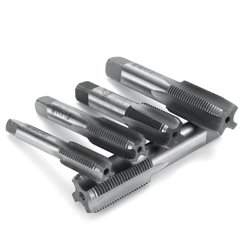 2pcs M12-M20 1.5mm Pitch High Speed HSS Right Hand Straight Fine Screw Tap Metric Tool