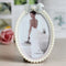 6 Inch Oval Photo Frame Crystal Bow Pearl Home Decor Christmas Gift Picture Frame
