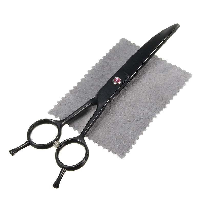 7" Professional Stainless Steel Pet Dog Grooming Scissors Curved Haircut Shears