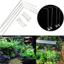 4PCS Stainless Steel Aquarium Stand For Aquatic High LED Light Lamp Fish Tank Holder Bracket Support