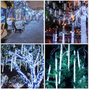 30cm LED Meteor Shower Rain String Light 6 Hanging Snowfall Tree Outdoor Lamp for Christmas AC110-220V