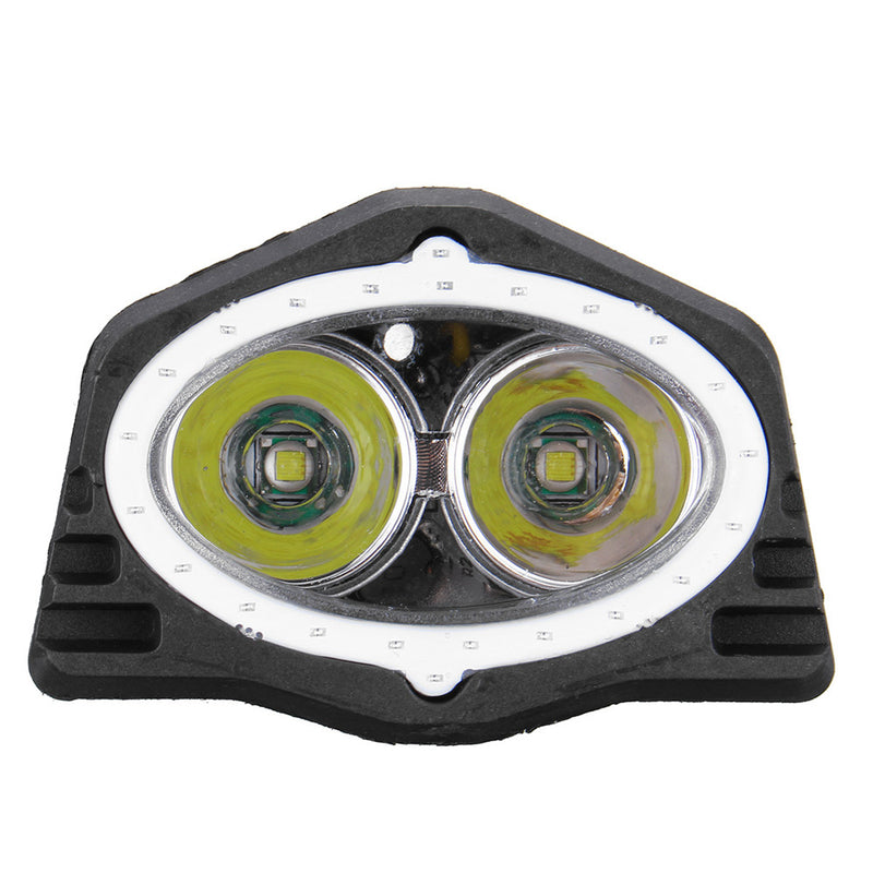 10W 7000K 10-80V LED Motorcycle Owl-shaped Front-view Auxiliary Spotlight Headlights