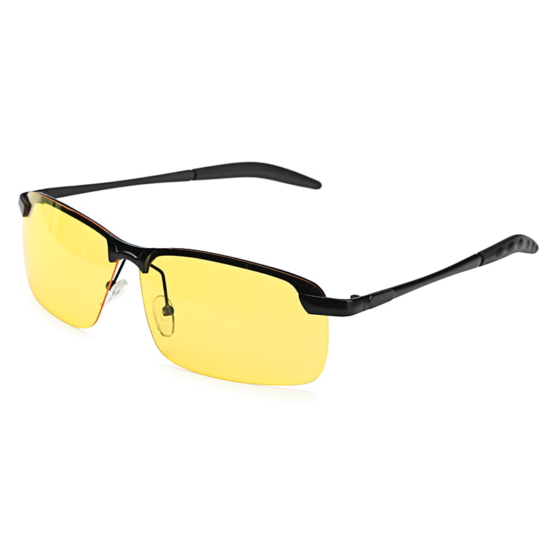 Suleve G02 Black Frame Night Driving Anti Glare Glasses Polarized UV400 Sunglasses Rainy Driver Safety