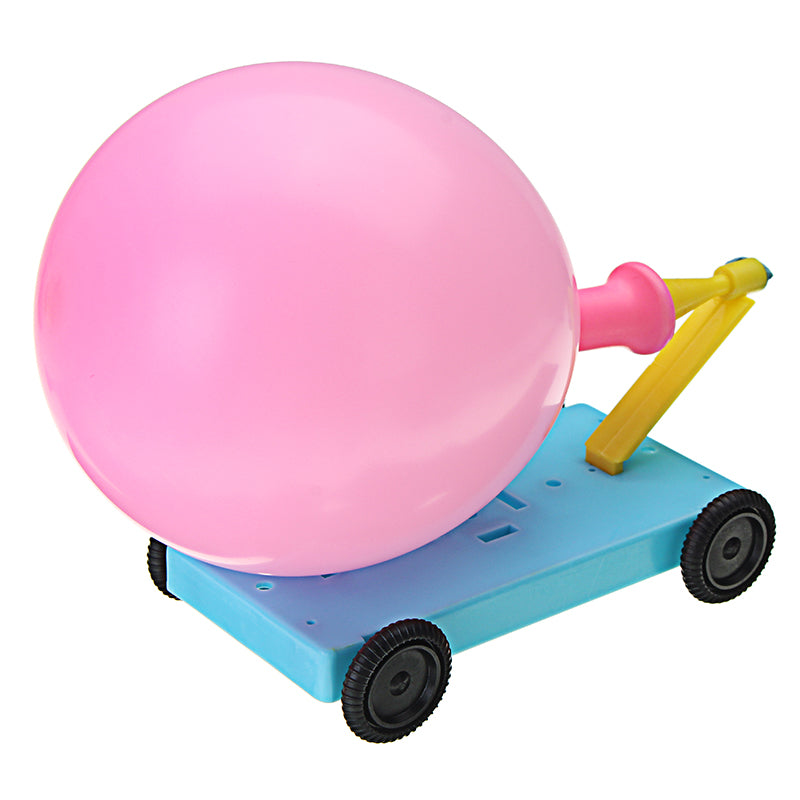 Ballon Recoil Car Physics Experiment DIY Science Educational Toys Kit
