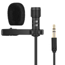 Yanmai R955 Lavalier Omnidirectional Double Condenser Microphone Clip-on Lapel Condenser Microphone For Gopro Camera Phones