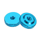 Suleve M3AN12 10Pcs M3 Knurled Thumb Nut w/ Collar Screw Spacer Washer Aluminum Alloy Multicolor