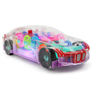 Light & Music Car Toy Smilvy Transparent Mechanical Toys Car with 360 Rotation&Dynamic Music for Boys Christmas Toy