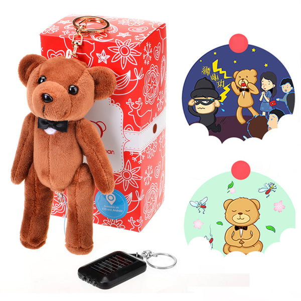 Bear Gentleman Covert Personal Alarm Self Defense Safety Alarm Bug Repellent for Ladies Children