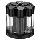 8 Jars Rotating Spice Rack Carousel Kitchen Storage Container Holder Revolving Herbs