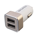 Awei Metal Dual USB Quick Car Charger 5V 2.4A For iPhone SE/6S/6S Plus/6/6 Plus/Galaxy S7 Ipad
