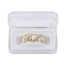 Custom Gold Sliver Plated Hip Hop Tooth Mouth Caps Top Bottom Grill Set Dental Tools