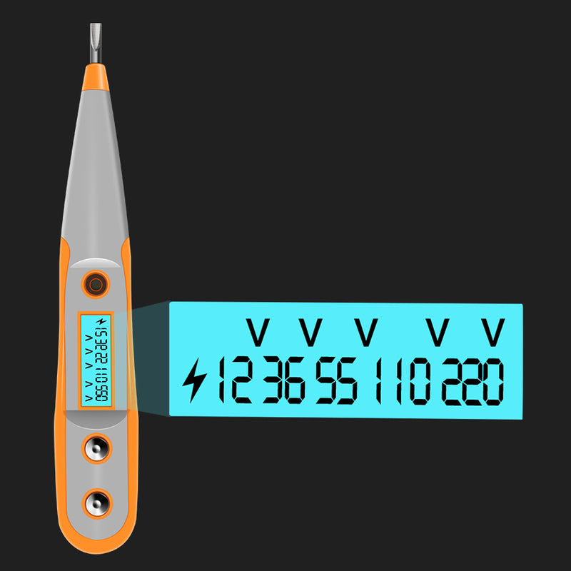Jimmy 12V ~ 250V Night Vision Digital Display Voltage Tester Pen Test Leakage Test LED Induction Test Pen Test Electric Tool