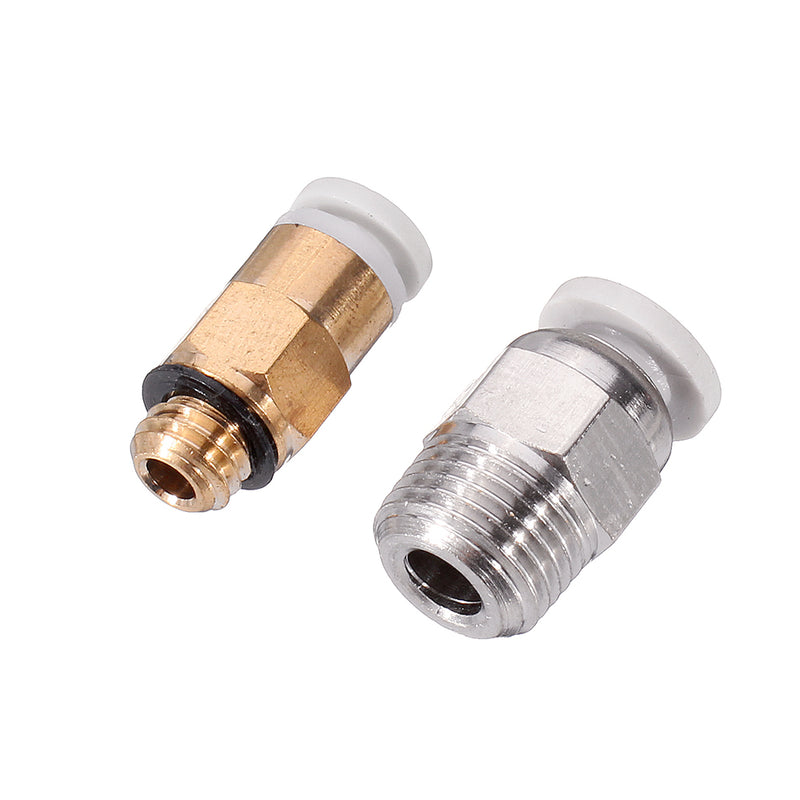 2x4mm 1.75mm Blue PTFE Tube + PC4-M10/PC4-M6 Pneumatic Connector Hotend Extrusion Kit for 3D Printer