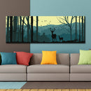 DYC 10683 Single Spray Oil Paintings Cartoon Deer Forest Landscape For Home Decoration Paintings Wall Art