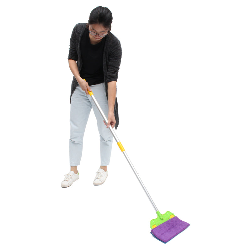 Hand Free Washing Double-Side Flat Mop Microfibre Cleaner Floor Cleaning Tools