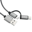 JDB 2 in 1 Type C Micro USB Fast Charging Cable With QC3.0/2.0 For Oneplus5 Xiaomi 6 A1 Redmi Note 4