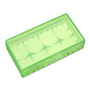 5pcs 18650 x 2 Sot Plastic Battery Case Batteries Cover Spare Carrier Holder Storage Box CR123A 16340 R123A 17670 4x Cell 18350 Container