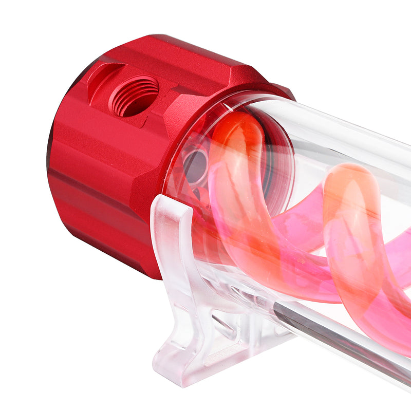 G1/4 50*260mm Aluminum Alloy Cover T-Virus Water Cooling Reservoir Cylindrical Tank