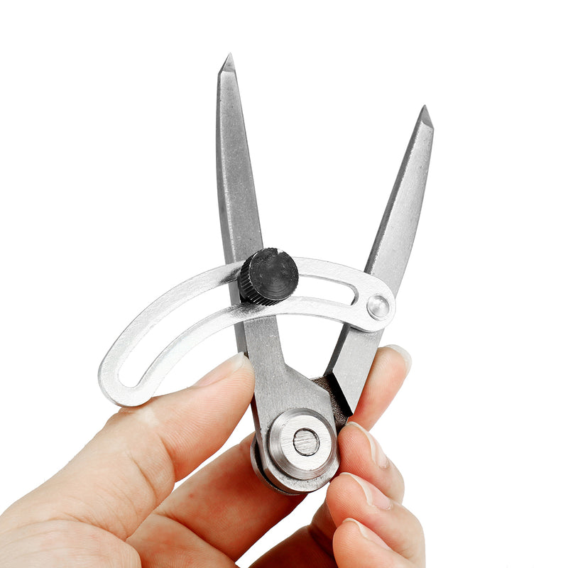 WUTA Steel Leather Craft Tool Compass Wing Divider Scriber Rotating Marking Edge Tool