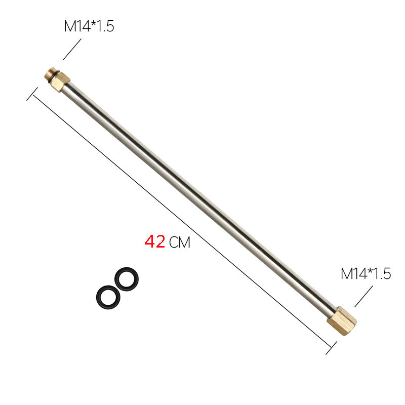 42cm High Pressure Washer Gutter Rod Cleaner Attachment For Lance Wand 1/4 Inch Quick Connect