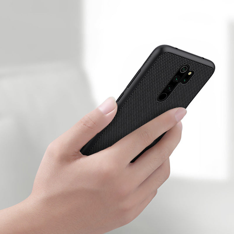 For Xiaomi Redmi Note 8 Pro Case NILLKIN Anti-fingerprint Anti-slip Nylon Synthetic Fiber Textured Protective Case For Xiaomi Redmi Note 8 Pro