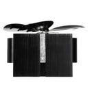 YL901 4 Leaves Eco Heat Powered Wood Stove Fan for Gas/Pellet/Log/Wood Buring Stoves Fireplace Fan