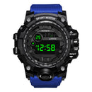 HONHX 55-66F Men Luminous Display Alarm Clock Stopwatch Sport Digital Watch