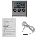 Digital Refrigerator Freezer Thermometer Alarm High Low Temperature Lcd Display
