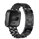 22mm Double Row Cowboy Chain Watch Band Alloy Watchbands High Quality Replacement For Fitbit Versa