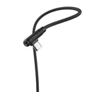 HOCO X46 3A 90 Degree Elbow Design Gaming Silicone Braid 1M Type-C Micro USB Data Cable for Samsung S10+ HUAWEI P30 Pro Xiaomi Redmi LG