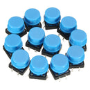 200Pcs Tactile Push Button Switch Momentary Tact Caps