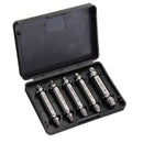 Drillpro 5pcs HSS Damaged Screw Extractor Drill Bits Guide Set Broken Easy out Bolt Screw Remover Tool