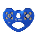 XINDA Double Shaft Climbing Pulley Aluminium Alloy 25KN Aerial Resue Pully EDC Survival Tool